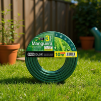 Tuyau d'arrosage de jardin Premium 10M 1/2'' Anti-UV, durable, flexible, en polyester, pression de pulvérisation 20 bars, raccords PVC