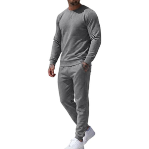 Factory Direct Sale Men's New Spring Autumn Casual Sports <b>Knitted</b> Breathable Hooded Long Sleeve Spandex/Cotton Sweatshirt <b>Sets</b> - Product Image 4
