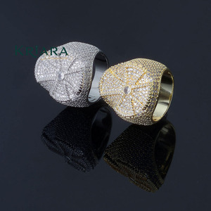 แหวนหมั้นฮิปฮอปเพชรทรงกลมเจียระไนแบบบริลเลียนท์เคลือบทอง 18K เงินแท้ 925  สำหรับทุกเพศ สี D ระดับความสะอาด VVS2 - Product Image 4