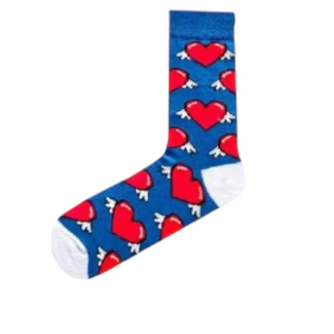 Chaussettes mi-mollet unisexes de haute qualité en Spandex/Coton, respirantes, écologiques, tricotées, motif géométrique, design anime joyeux - Product Image 5