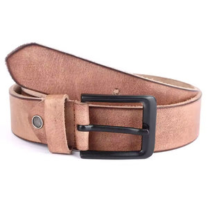 Ceinture en cuir de vachette réglable, écologique, imperméable, avec boucle carrée en alliage massif, style vintage, tendance et décontractée, personnalisable, en promotion - Product Image 1