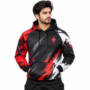 Breathable Athletic Apparel <b>Men</b> Sublimation <b>Hoodie</b> with Quick Dry Material Comfortable Fit for <b>Running</b> Gym Training Travel - Product Image 1
