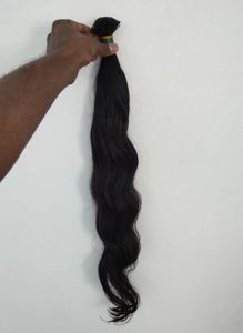 Extensions de cheveux I-Tip lisses et soyeuses de haute qualité, mélange de cheveux naturels pour usage quotidien, provenant d'un fournisseur indien - Product Image 5