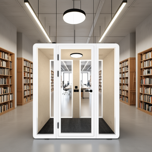 Duo HIPOD : Cabines Acoustiques Modulaires pour Bureau, Mobilier Intérieur pour un Environnement de Travail Optimal avec Excellente Absorption Sonore - Product Image 3