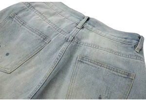 2026 Fabricant Personnalisé Jorts Baggy pour Hommes 100% Coton Denim Lourd Fermeture Éclair Bouton Coupe Ample Couleurs Foncées et Claires Été - Product Image 5