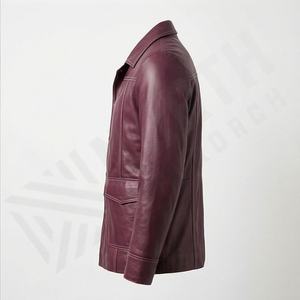 แจ็คเก็ตหนังแท้สำหรับขี่มอเตอร์ไซค์คุณภาพดีที่สุดสำหรับผู้ชาย รุ่นใหม่ล่าสุดสำหรับฤดูหนาว พร้อมแผ่นป้องกันที่ถอดออกได้ สามารถสั่งทำได้ - Product Image 3