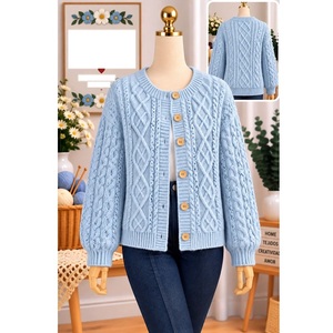 Pulls 100% acrylique ou coton, calibre 12, pour femmes, très tendance, style décontracté, pour la saison hivernale, fournisseur du Bangladesh. - Product Image 5