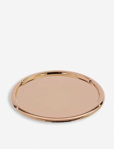Plateau de service rond classique en laiton fait main, organisateur décoratif en métal pour comptoir de cuisine, table à manger, usage domestique ou hôtelier - Product Image 6