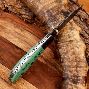 Navaja Plegable Multiusos SHARP POINT TRADES, Acero, Mango de Madera, Apertura con Perilla, Grosor de Hoja de 0.5mm, Garantía de 3 Años - Product Image 2