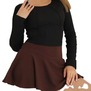 Women's Tennis Shirts and <b>Shorts</b> Badminton Uniform 100% <b>Polyester</b> <b>Short</b> Sleeved T-Shirt with Wholesale High Quality Women's - Product Image 3
