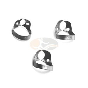 Pinzas profesionales de acero inoxidable para dique de goma dental, 6 unidades, para procedimientos endodónticos manuales, reductores universales higiénicos Brinker - Product Image 2