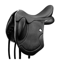 Selle d'équitation en cuir véritable anglais de qualité supérieure, personnalisée, élégante, avec arceau en plastique par Horsekraft Dressage