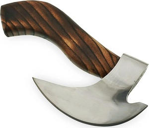 Hache à pizza artisanale en acier inoxydable, coupe-pizza, hache de survie extérieure, haches pour usage hôtelier, vente en gros, EDC, fournisseur OEM en vrac, USA, UE - Product Image 1