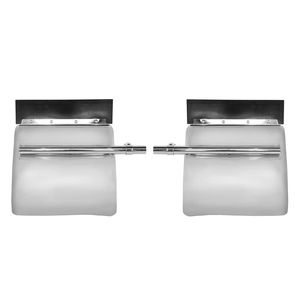 2 Pezzi Parafanghi Universali Cromati in Acciaio Inox da 24 Pollici per Camion e Accessori Auto - Product Image 1