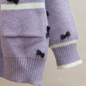 Design Your Custom Logos Premium Quality V-Neck Knitted Wool/Cashmere Anti-Pilling Casual <b>Cardigans</b> <b>Sweaters</b> for Women - Product Image 6