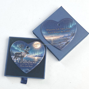 Adornos Navideños de Cerámica Sublimables Personalizados, Impresión UV a Doble Cara, Decoraciones Colgantes Personalizadas - Product Image 3