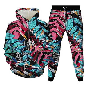 Conjunto Deportivo de Felpa con Capucha y Pantalones Jogger para Hombre, Estampado Informal, Personalizado, Invierno 2026 - Product Image 1