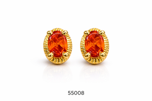 Boucles d'oreilles clous en alliage de zinc plaqué or MOLL JEWELLERS de qualité supérieure, motif corail, épaisseur 0,3 mm, bijoux tendance pour femmes, pour mariage et soirée, par un fournisseur tiers - Product Image 5