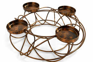 Porte-bougie décoratif en acier inoxydable avec finition polie pour centre de table d'hôtel et de restaurant - Product Image 6