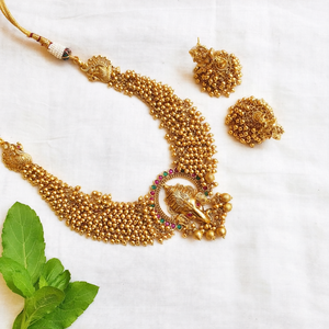 Ganesh Gold Fashion Jewelry Necklace Set - Product Image 2