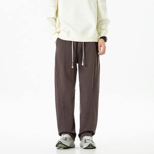 Pantalones Cargo Modernos para Hombre, Estilo Japonés, Minimalistas, Holgados, Retro, Casuales, Versátiles, de Pierna Ancha, para Actividades al Aire Libre - Product Image 5