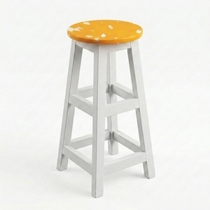 4GoodThings Recycled Plastic Eco-Friendly Bar <b>Stool</b> with Minimalist Design Steel Frame for Home Bar Hotel Farmhouse <b>Outdoor</b> Use - Product Image 1