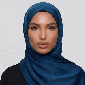 Pañuelos étnicos musulmanes de fábrica, hiyab instantáneo extragrande de jersey para mujer, diseño de algodón, pañuelo elástico suave, transpirable y a la moda. - Product Image 6