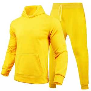 Survêtement décontracté à capuche pour homme de qualité supérieure, durable, antibactérien, à séchage rapide, respirant, couleur unie, logo personnalisé - Product Image 2