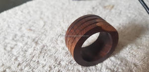 Natural <b>Wood</b> Eco-Friendly Vintage Napkin <b>Ring</b> Holder Rustic Table Setting Decor <b>for</b> Home Hotel Wedding Party Table Decoration - Product Image 2