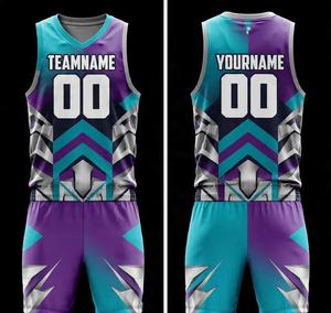 Tenues de basketball entièrement sublimées, faible MOQ, réversibles, avec logo d'équipe personnalisé, ensembles de maillots de basketball pour hommes 2026 - Product Image 2