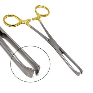 Pinzas de agarre de tejido Allis al por mayor, pinzas quirúrgicas de acero inoxidable, juego de instrumentos manuales, instrumentos médicos - Product Image 1