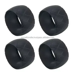 Classic Black <b>Resin</b> Napkin <b>Rings</b> Round Napkin <b>Ring</b> for Kitchenware and Restaurant Decor Wedding Occasions Best Price From India - Product Image 3
