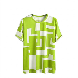 Camiseta Casual Holgada de Manga Corta con Cuello Redondo para Hombre, Diseño Moderno, Transpirable, de Algodón, Precio Económico, Superventas en Pakistán - Product Image 4