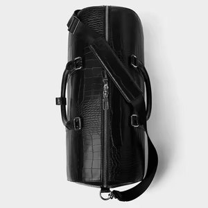 Handcrafted <b>Leather</b> <b>Duffle</b> <b>Bag</b> for <b>Men</b> Classic Travel Style with Premium Quality Polyester Lining and Large Capacity - Product Image 2