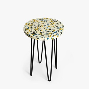Maceta Redonda de Madera con Incrustaciones de Madreperla Hecha a Mano por Artesanos, con Macetas y Jardineras Resistentes - Product Image 6