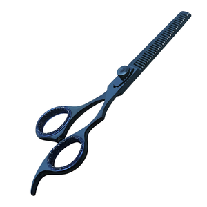 Professional Hair Thinning Blue <b>Shears</b> 7.5 Inch Plasma Coated Stainless Steel Barber Thinning Scissors Texturizing Salon <b>Tool</b> - Product Image 2