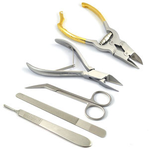 Kit d'instruments de podologie 5 pièces, coupe-ongles incarnés, ensemble d'outils de podologie - Product Image 1