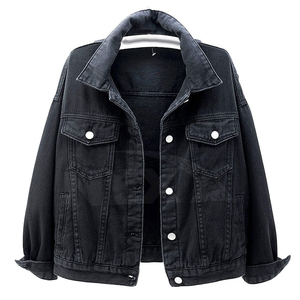 Chaqueta Vaquera Informal de Alta Calidad para Mujer, Nueva Llegada, Venta al por Mayor Personalizada para Mujer, MOQ Bajo, Chaqueta Vaquera Lavada Linda - Product Image 1
