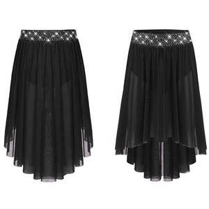 ชุดเต้นรำสำหรับเด็กผู้หญิงอายุ 6-16 ปี ชุดแสดงเต้นรำแนวลิริคอล กระโปรงสำหรับการแสดงบนเวที ชุดเต้นรำลาติน ชุดสำหรับเรียนเต้น - Product Image 5