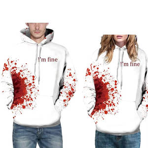 เสื้อฮู้ดดี้พิมพ์ลายดิจิตอลแบบกำหนดเองสำหรับผู้ชาย พิมพ์ลาย 3 มิติ ทั้งตัว ผ้าโพลีเอสเตอร์ทรงโอเวอร์ไซส์ - Product Image 4