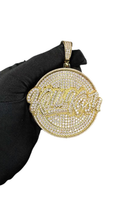 Collier personnalisé avec symbole Hip Hop, lettres gravées, pendentifs et breloques en CZ glacé, bijoux de luxe, bijoux streetwear pour hommes - Product Image 3
