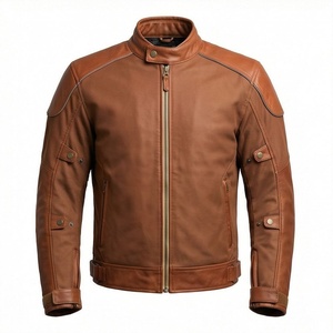 Chaqueta de Motociclista de Cuero Genuino para Hombre de la Mejor Calidad, Nueva Colección de Invierno, Chaquetas de Motocicleta con Protecciones Desmontables Personalizadas - Product Image 1