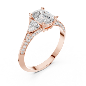 Bague en diamant de laboratoire de qualité supérieure, taille ronde et coussin, bijoux de mariage élégants, fournisseur OEM en gros - Product Image 1