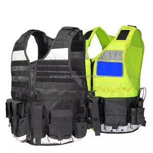 Hi Viz เสื้อกั๊กยุทธวิธีมัลติฟังก์ชั่น,ชุดฝึกซ้อมพิเศษเสื้อกั๊กสะท้อนแสงสูงเสื้อกั๊กนิรภัย Molle - Product Image 3