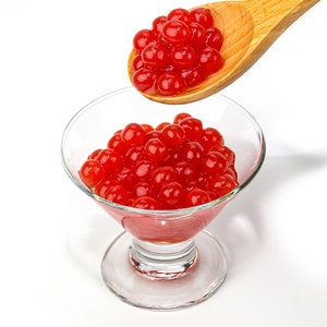 Billes de tapioca éclatantes à la cerise - pour les desserts au thé à bulles et les friandises glacées - Product Image 2