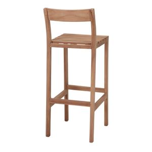 Industrial Style Teak Wood Bar Chair Counter <b>Stool</b> for Cafe Restaurant Bar Furniture Durable Solid Wood Manufacturer - Product Image 4