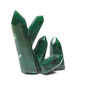 จุดสีเขียว Aventurine ครอบครัวรักษาจุดคริสตัลธรรมชาติฮวงจุ้ยรักศิลปะแกะสลักและสะสมแกะสลักจุด - Product Image 1