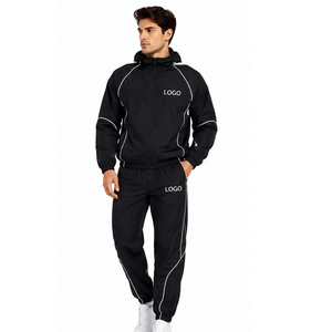 Premium Athletic Nylon Tracksuit for <b>Men</b> Breathable Sports <b>Jacket</b> and Pants OEM ODM Clothing Factory Custom Nylon Tracksuits - Product Image 6
