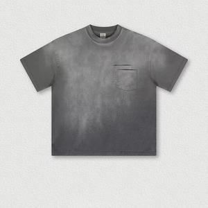 Camiseta Fashion Sunfade de Algodón Lavado Premium, Ropa Urbana Casual de Verano para Uso Diario - Product Image 6