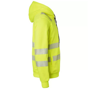 Ropa de Trabajo Reflectante OEM ODM, Sudaderas de Seguridad para Trabajo, Sudaderas de Seguridad de Alta Visibilidad con Cremallera para Hombre - Product Image 3